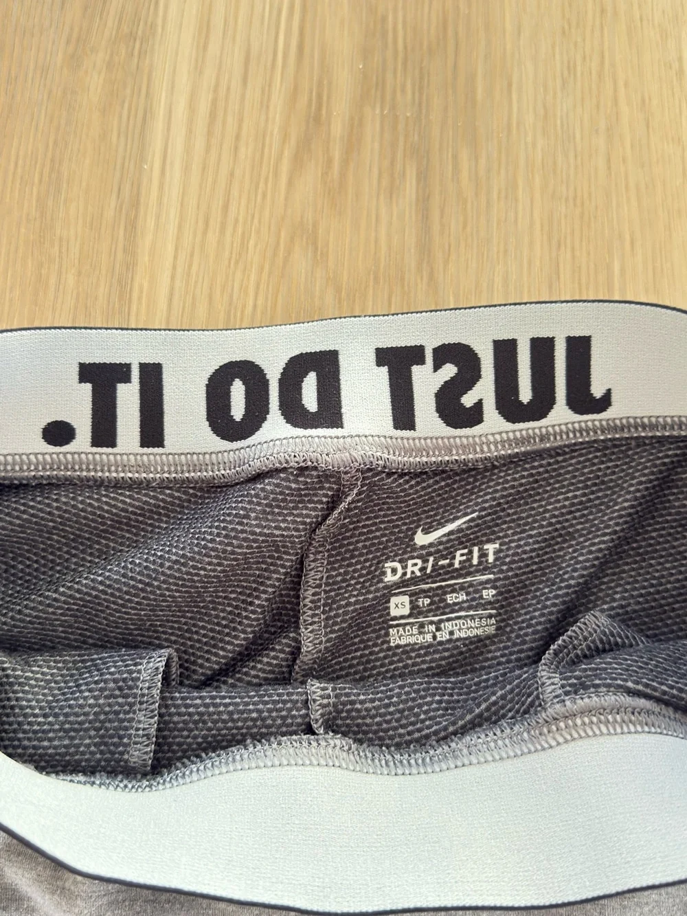 Nike Gray Fold-Over Waist Joggers